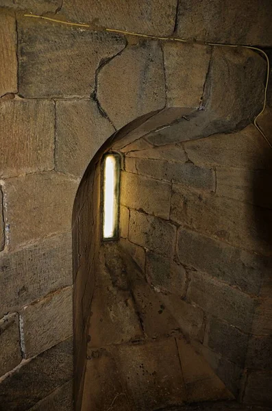 Vertical Shot Window Ancient Castle Loule — Stock Photo, Image
