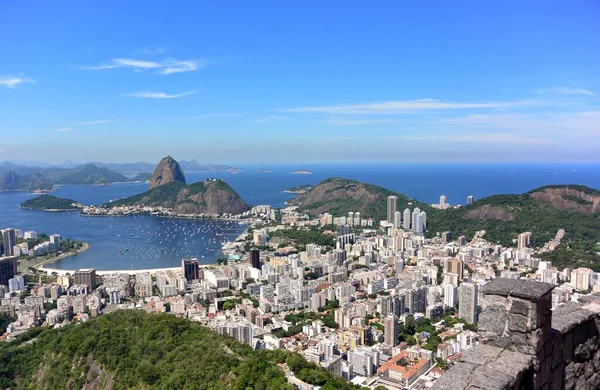 Una Toma Aérea Hermosa Ciudad Costera Río Janeiro Brasil —  Fotos de Stock