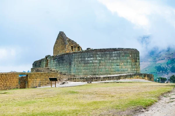 Las Antiguas Ruinas Ingapirca Durante Día Ecuador — Foto de Stock