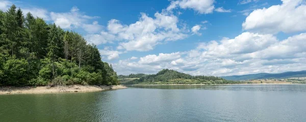 Czorsztyn Poland 2019年7月18日 捷克湖美丽的全景 — 图库照片