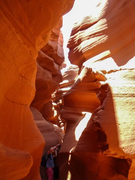 Prachtige Golvende Grotten Van Antelope Canyon Arizona Usa — Stockfoto