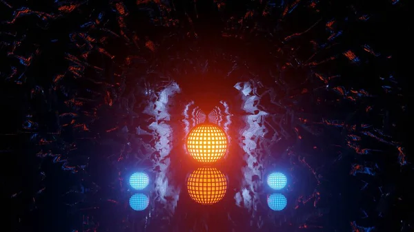 Abstract Illustration Colorful Lights Dark Background — Stock Photo, Image