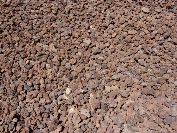 Uma Vista Superior Rochas Marrons Chão — Fotografia de Stock