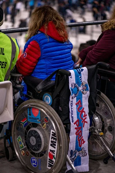 Marseille France Oct 2019 Supporters Match Foot Rencontre Psg Foule — Stock Photo, Image