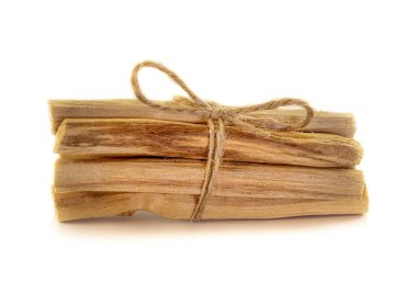 A bunch of Palo Santo sticks isolated on a white background clipart