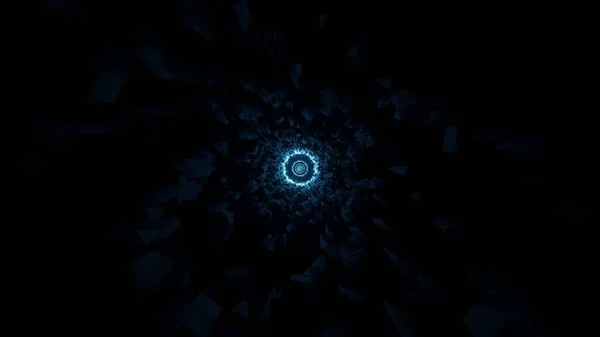 Een Weergave Van Een Kleine Lichtblauwe Cirkel Het Midden Omgeven — Stockfoto