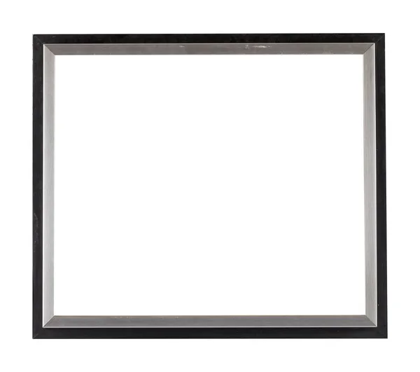 Quadro Quadrado Metal Preto Cinza Para Pintura Imagem Isolada Fundo — Fotografia de Stock