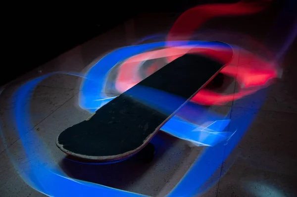 효과가 스케이트보드를 미터기 — 스톡 사진