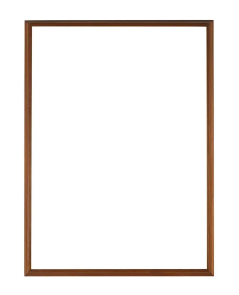 Een Rechthoekig Houten Frame Voor Het Schilderen Beeld Geïsoleerd Een — Stockfoto