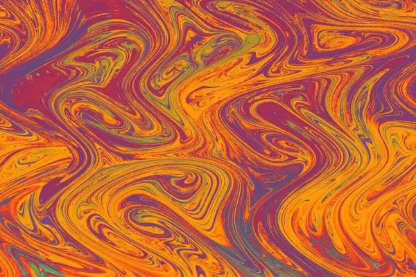 Ein Schönes Öliges Gemälde Mit Gemischten Farben Perfekt Für Abstrakte — Stockfoto