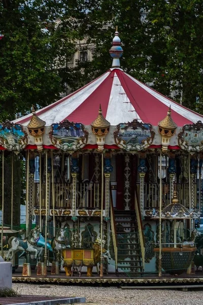 Bayonne Ville Historique France Avec Des Bâtiments Dans Rivière Nive — Photo