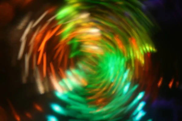 Een Horizontaal Schot Van Gespreide Gebroken Lichtlagen Vortex Lichteffecten Cutting — Stockfoto