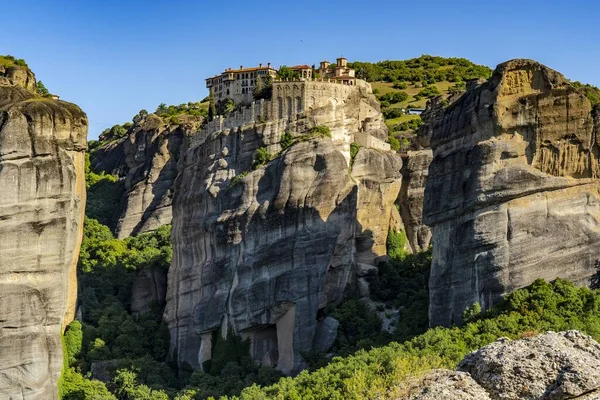 Uma Foto Incrível Mosteiro Meteora Kastraki Grécia — Fotografia de Stock