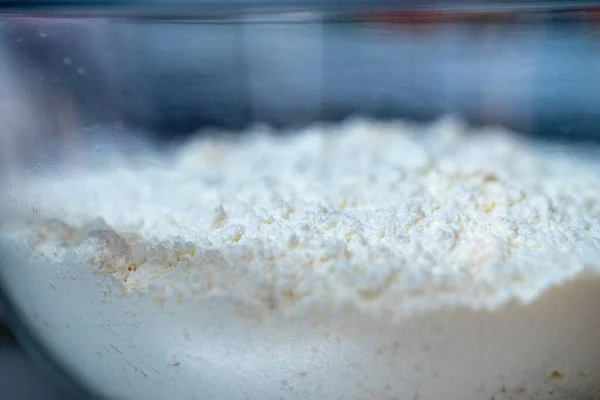 Close Shot Flour Dessert Ingredient — Stock Photo, Image