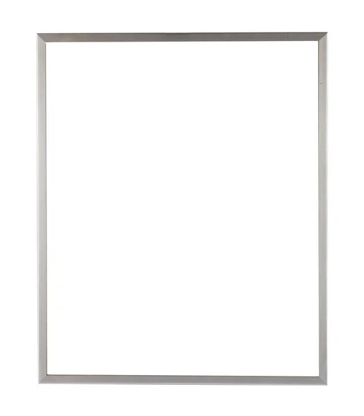 Μεταλλικό Ορθογώνιο Πλαίσιο Για Ζωγραφική Εικόνα Που Απομονώνεται Λευκό Φόντο — Φωτογραφία Αρχείου