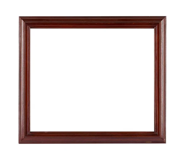 Square Wooden Frame Painting Picture Isolated White Background — Stock Photo, Image