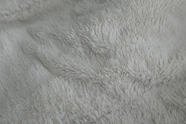 Крупный План Удобной Белой Текстуры Одеяла Отлично Подходит Рендеринга Материала — стоковое фото