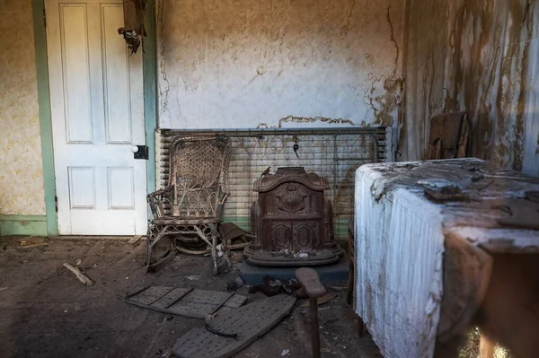 Une Image Des Ruines Une Vieille Maison Rustique — Photo
