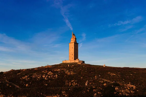 Der Herkulesturm Spanien Unter Blauem Himmel — Stockfoto