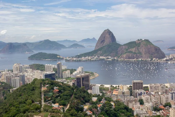 Uno Scatto Aereo Del Meraviglioso Paesaggio Urbano Rio Janeiro — Foto Stock