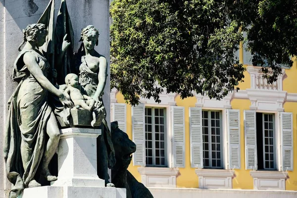 Gyönyörű Kilátás Garibaldi Place Nizzában Franciaországban — Stock Fotó