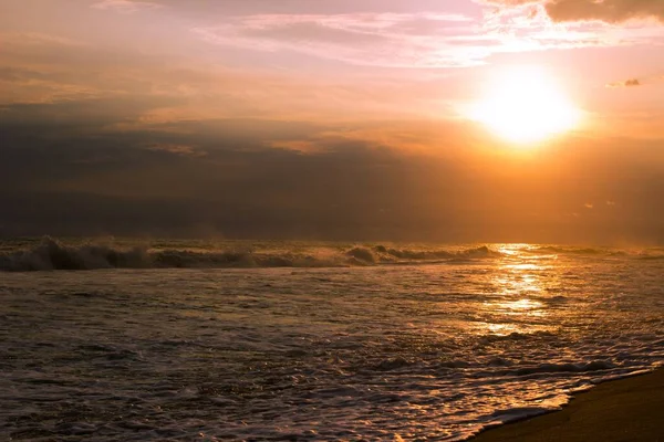 Una Splendida Vista Sul Tramonto Spiaggia — Foto Stock