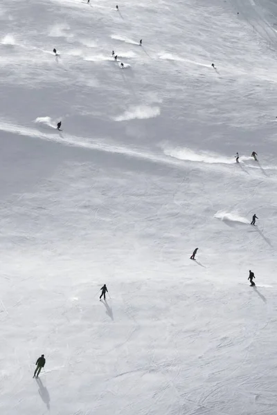 Flygbild Hintertux Glaciären Österrike — Stockfoto