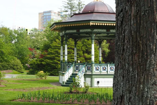 Hermoso Mirador Adornado Jardín Público Halifax Nueva Escocia —  Fotos de Stock