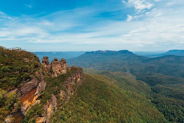 Three Sisters Blue Australia Captured Bright Day — Stock Photo, Image