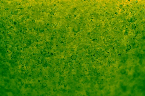 Texturala Detaljerna Grön Bubblande Vätska Perfekt För Bakgrunder — Stockfoto