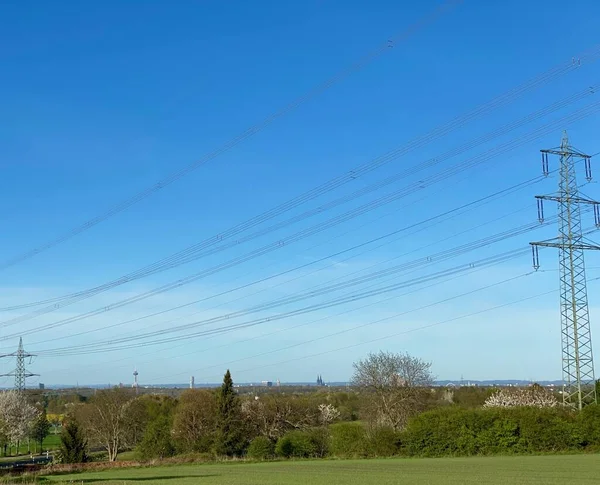 ドイツの巨大な電力伝送 ロイヤリティフリーのストック画像