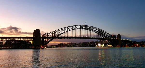 Sydney Australia Marca 2020 Okrągłe Nabrzeże Sydney Most Portowy — Zdjęcie stockowe