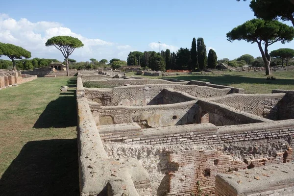 Ruínas Antiga Cidade Romana Ostia Antica Itália — Fotografia de Stock