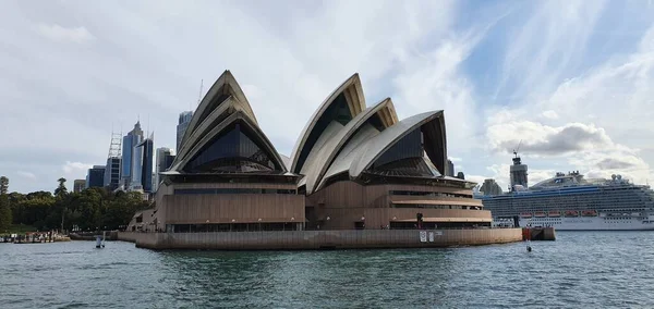 Sydney Australia Październik 2019 Skupianie Się Operze Sydney Promu — Zdjęcie stockowe