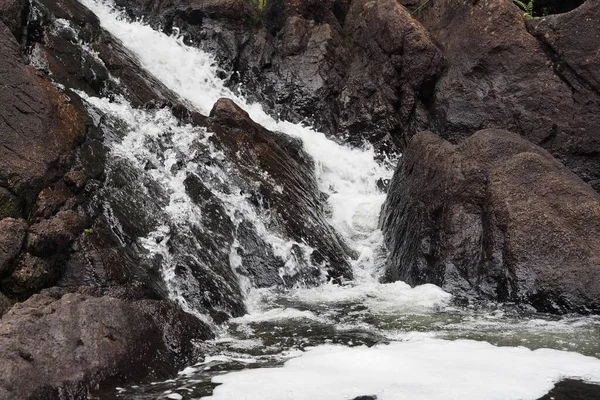 ハリファックスの森の中の川と巨大な岩の美しい景色 — ストック写真