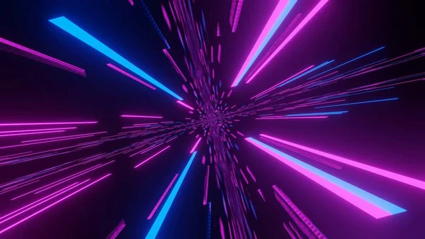 Renderowanie Kolorowych Świateł Laserowych Idealne Tła Cyfrowego — Zdjęcie stockowe