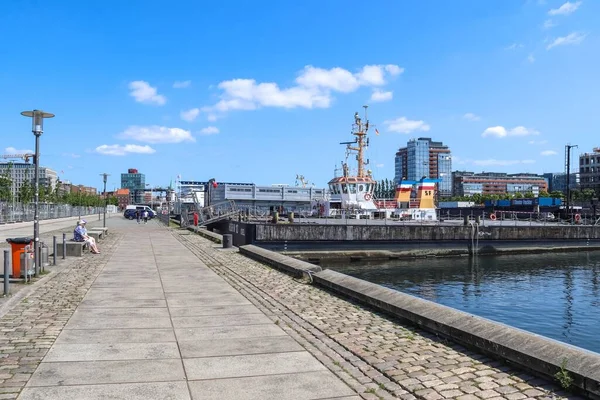 Kiel Duitsland Jun 2020 Kiel Duitsland Juni 2020 Uitzicht Haven — Stockfoto