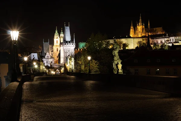 Prag Hauptstadt Der Tschechischen Republik Karlsbrücke — Stockfoto