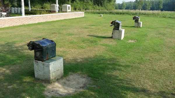 Cementerio Militar Zillebeke Ypres Bélgica Foto Tomada Durante Paseo Por — Foto de Stock