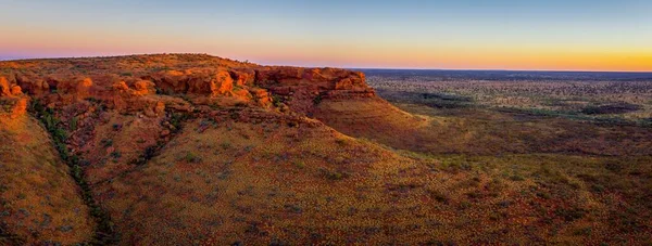 Красивая Красная Скала Пустыни Закате — стоковое фото