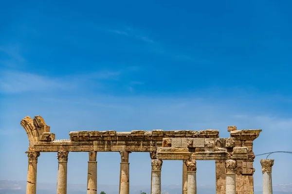 Развалины Римского Храма Баальбека Баальбеке Ливан Местом Поклонения Стал Краеугольным — стоковое фото