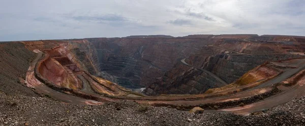 Fantastisk Super Pit Guldgruva Belägen Kalgoorlie Western Australia — Stockfoto