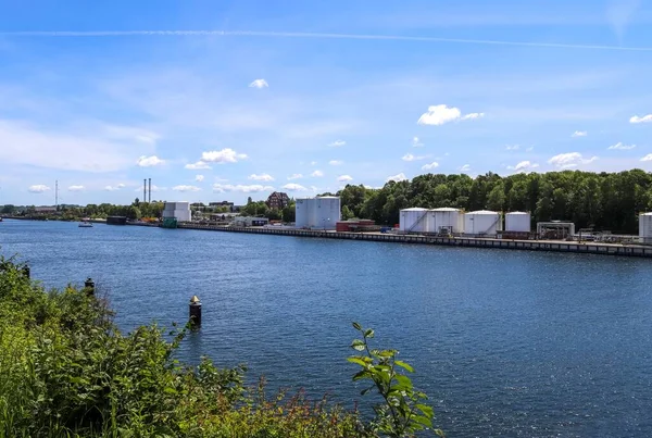 Kiel Alemanha Junho 2020 Vistas Diferentes Grande Ponte Canal Kiel — Fotografia de Stock