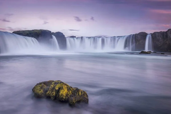 Cachoeira Dos Deuses Norte Islândia Nascer Sol — Fotografia de Stock