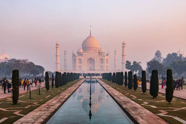 Uma Bela Vista Taj Mahal Agra Índia — Fotografia de Stock