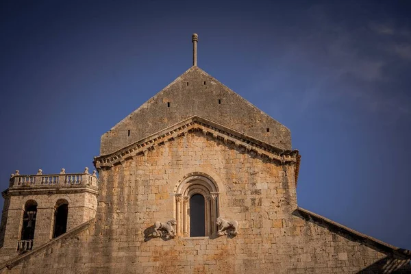 Középkori Sant Pere Kolostor Besaluban Spanyolországban — Stock Fotó