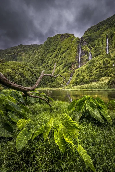 Poo Alagoinha Lagoa Das Patas Ilha Das Flores Açores — Fotografia de Stock