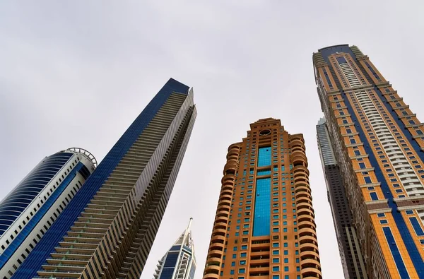 Dubai Emiratos Árabes Unidos Febrero 2020 Rascacielos Modernos Lujo Centro —  Fotos de Stock