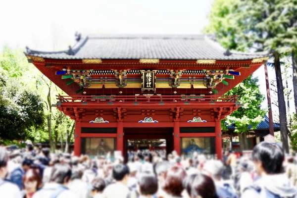 Tokyo Japan Apr 2019 Nezu Jinja Shrine Tokyo Japan Golden — Stock Photo, Image