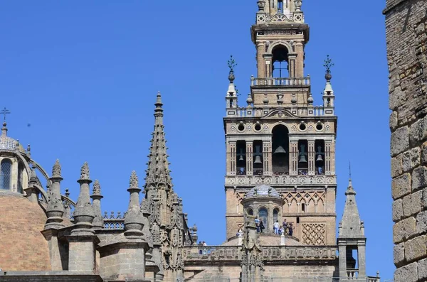 Primo Piano Affascinante Cattedrale Siviglia Siviglia Spagna — Foto Stock